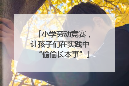 小学劳动竞赛，让孩子们在实践中“偷偷长本事”