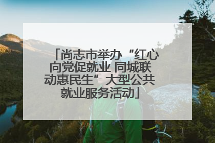 尚志市举办“红心向党促就业 同城联动惠民生”大型公共就业服务活动