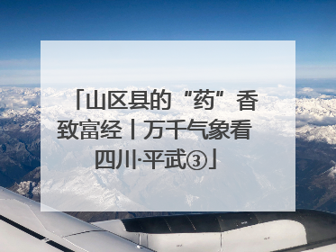 山区县的“药”香致富经丨万千气象看四川·平武③