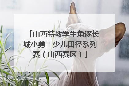 山西特教学生角逐长城小勇士少儿田径系列赛（山西赛区）
