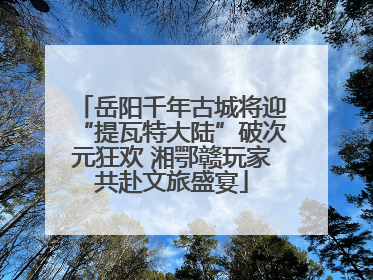 岳阳千年古城将迎“提瓦特大陆”破次元狂欢 湘鄂赣玩家共赴文旅盛宴