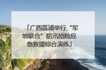 广西荔浦举行“军地联合”防汛抢险应急救援综合演练