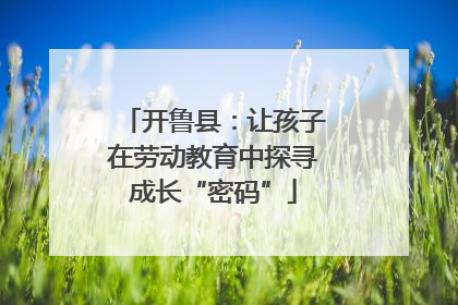 开鲁县：让孩子在劳动教育中探寻成长“密码”