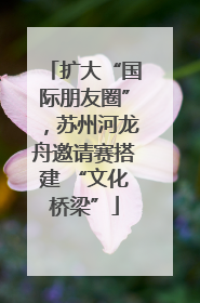 扩大“国际朋友圈”，苏州河龙舟邀请赛搭建 “文化桥梁”