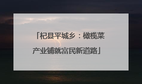 杞县平城乡：橄榄菜产业铺就富民新道路