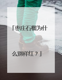 枣庄石榴为什么别样红？