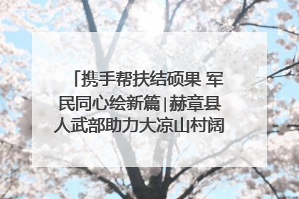 携手帮扶结硕果 军民同心绘新篇∣赫章县人武部助力大凉山村阔步乡村振兴路