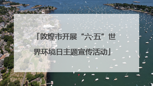 敦煌市开展“六·五”世界环境日主题宣传活动