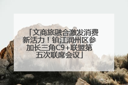 文商旅融合激发消费新活力！镇江润州区参加长三角C9+联盟第五次联席会议