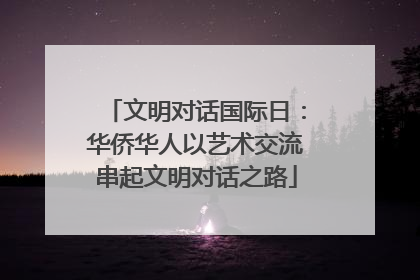 文明对话国际日：华侨华人以艺术交流串起文明对话之路