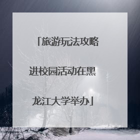 旅游玩法攻略进校园活动在黑龙江大学举办