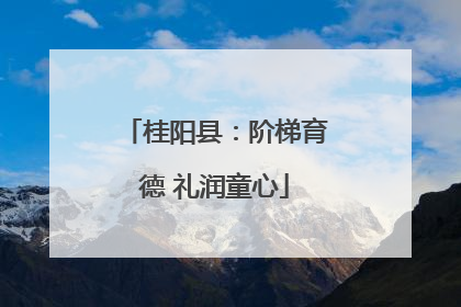 桂阳县：阶梯育德 礼润童心