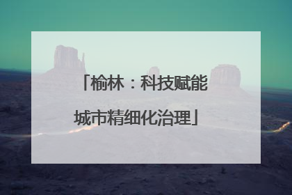 榆林：科技赋能城市精细化治理