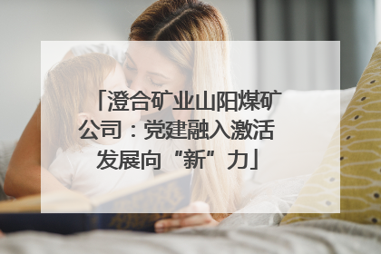 澄合矿业山阳煤矿公司：党建融入激活发展向“新”力