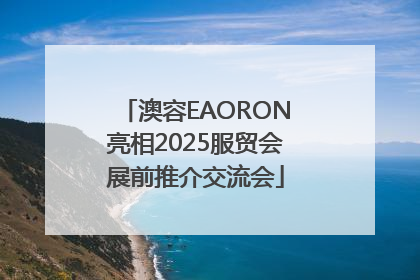 澳容EAORON亮相2025服贸会展前推介交流会