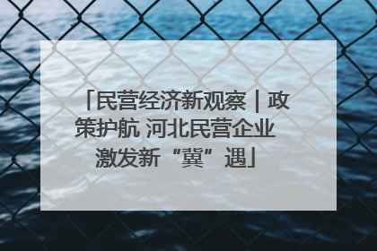 民营经济新观察｜政策护航 河北民营企业激发新“冀”遇