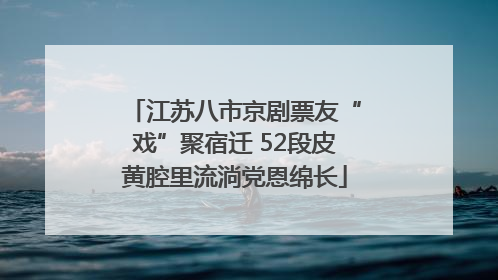 江苏八市京剧票友“戏”聚宿迁 52段皮黄腔里流淌党恩绵长