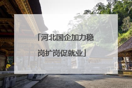 河北国企加力稳岗扩岗促就业