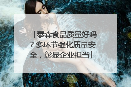 泰森食品质量好吗？多环节强化质量安全，彰显企业担当