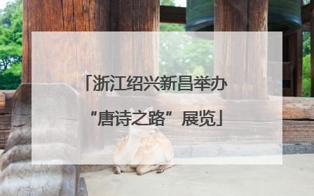 浙江绍兴新昌举办“唐诗之路”展览