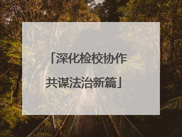 深化检校协作 共谋法治新篇