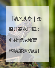 清风头条｜桑植县凉水口镇：强化警示教育 构筑廉洁防线
