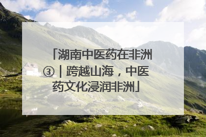 湖南中医药在非洲③｜跨越山海，中医药文化浸润非洲