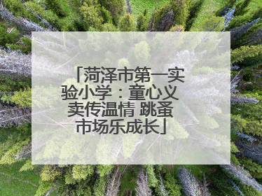 菏泽市第一实验小学：童心义卖传温情 跳蚤市场乐成长