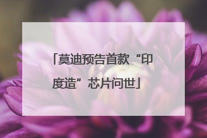 莫迪预告首款“印度造”芯片问世