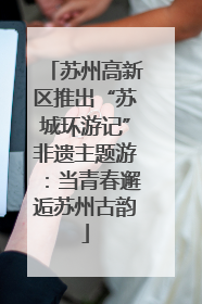 苏州高新区推出“苏城环游记”非遗主题游：当青春邂逅苏州古韵