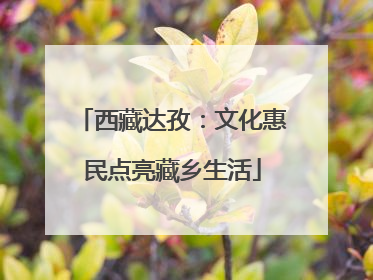 西藏达孜：文化惠民点亮藏乡生活