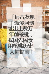 远古发现｜濛溪河遗址出土数万年前核桃，我国先民食用核桃历史大幅提前