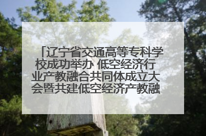 辽宁省交通高等专科学校成功举办 低空经济行业产教融合共同体成立大会暨共建低空经济产教融合新生态论坛
