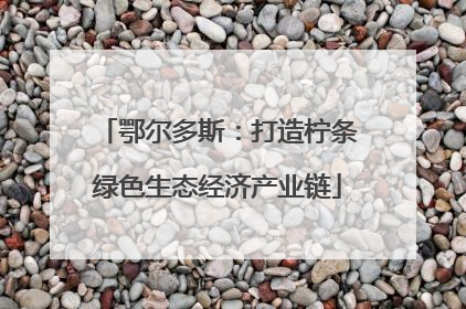 鄂尔多斯：打造柠条绿色生态经济产业链