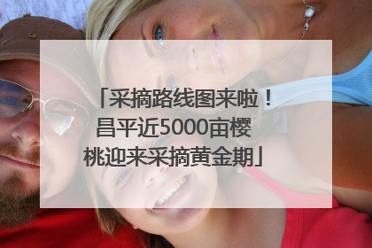 采摘路线图来啦！昌平近5000亩樱桃迎来采摘黄金期