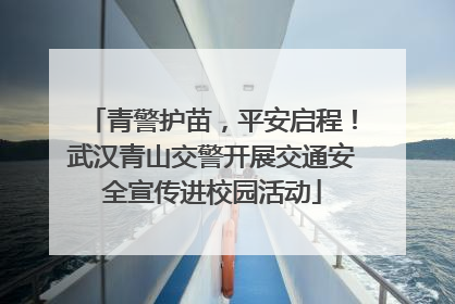 青警护苗，平安启程！武汉青山交警开展交通安全宣传进校园活动