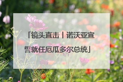 镜头直击丨诺沃亚宣誓就任厄瓜多尔总统