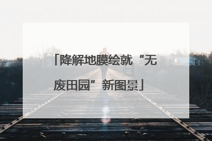 降解地膜绘就“无废田园”新图景