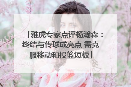 雅虎专家点评杨瀚森：终结与传球成亮点 需克服移动和投篮短板