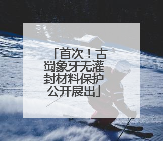 首次！古蜀象牙无灌封材料保护公开展出