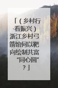 （乡村行·看振兴）浙江乡村弓箭馆何以靶向绘制共富“同心圆”？