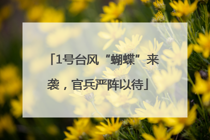 1号台风“蝴蝶”来袭，官兵严阵以待