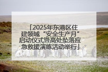 2025年东港区住建领域“安全生产月”启动仪式暨高处坠落应急救援演练活动举行