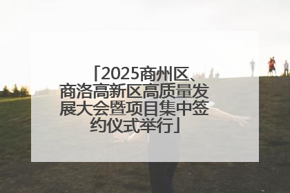 2025商州区、商洛高新区高质量发展大会暨项目集中签约仪式举行