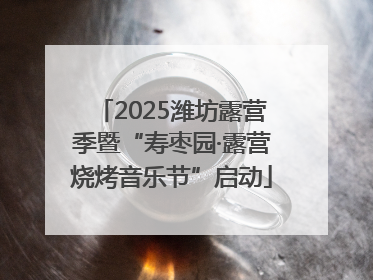2025潍坊露营季暨“寿枣园·露营烧烤音乐节”启动
