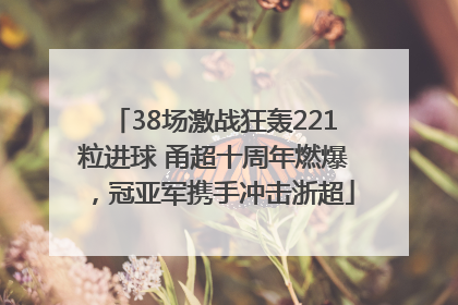 38场激战狂轰221粒进球 甬超十周年燃爆，冠亚军携手冲击浙超