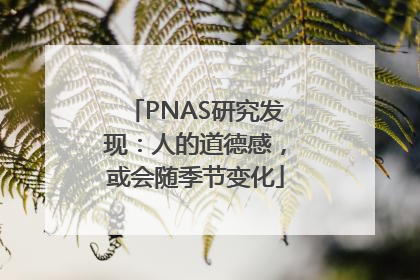 PNAS研究发现：人的道德感，或会随季节变化